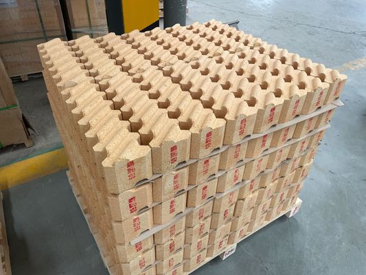 80-83% Al2O3 ladrillo de anclaje de aluminio alto ladrillo de fuego de alta temperatura personalizado